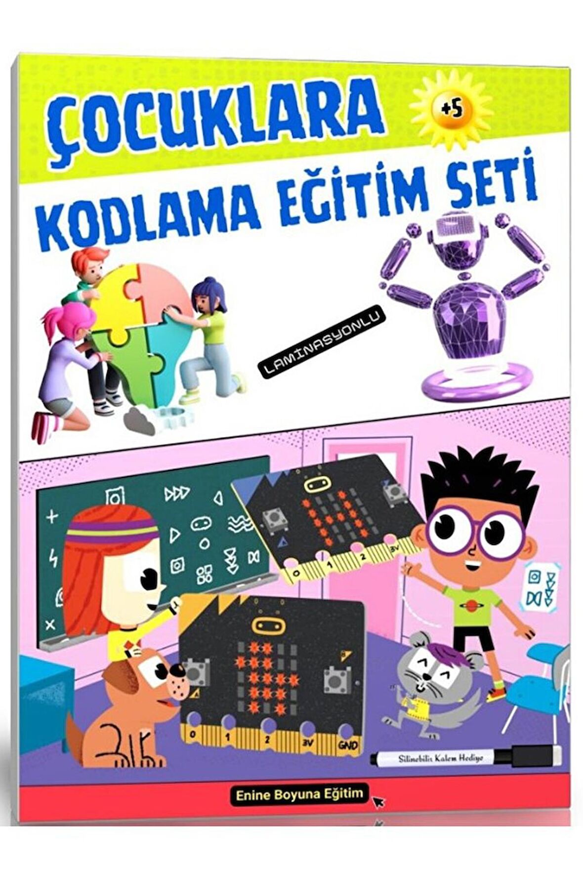 Çocuklara KODLAMA Eğitim Seti (Laminasyonlu Algoritma)
