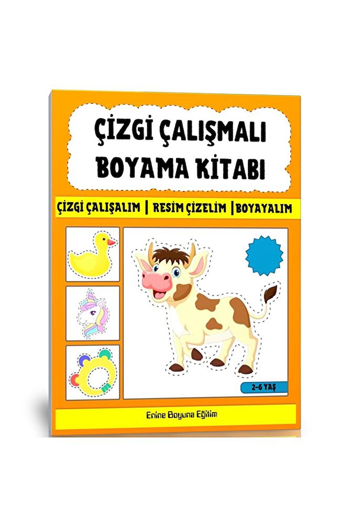 Çizgi Çalışmalı Boyama Kitabı