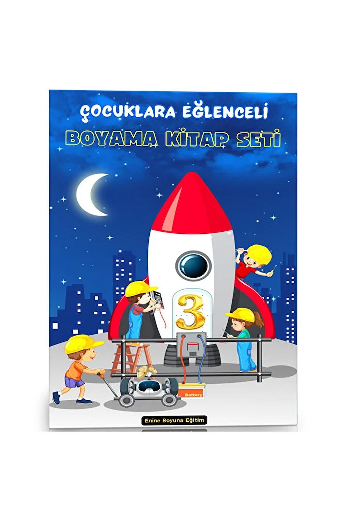 Çocuklara Eğlenceli Boyama Kitap Seti (3 Kitap)