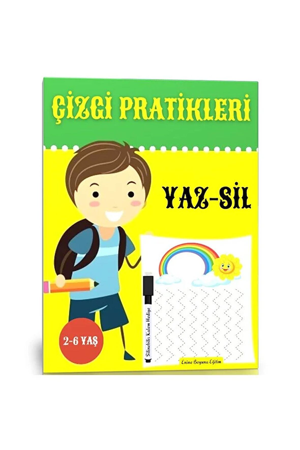 Okul Öncesi Çizgi Pratikleri YAZ-SİL Kitabı