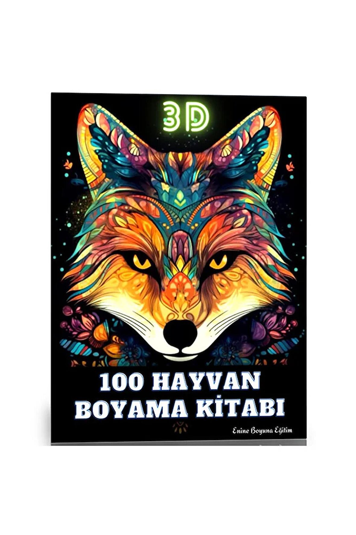 3 Boyutlu 100 Hayvan Boyama Kitabı