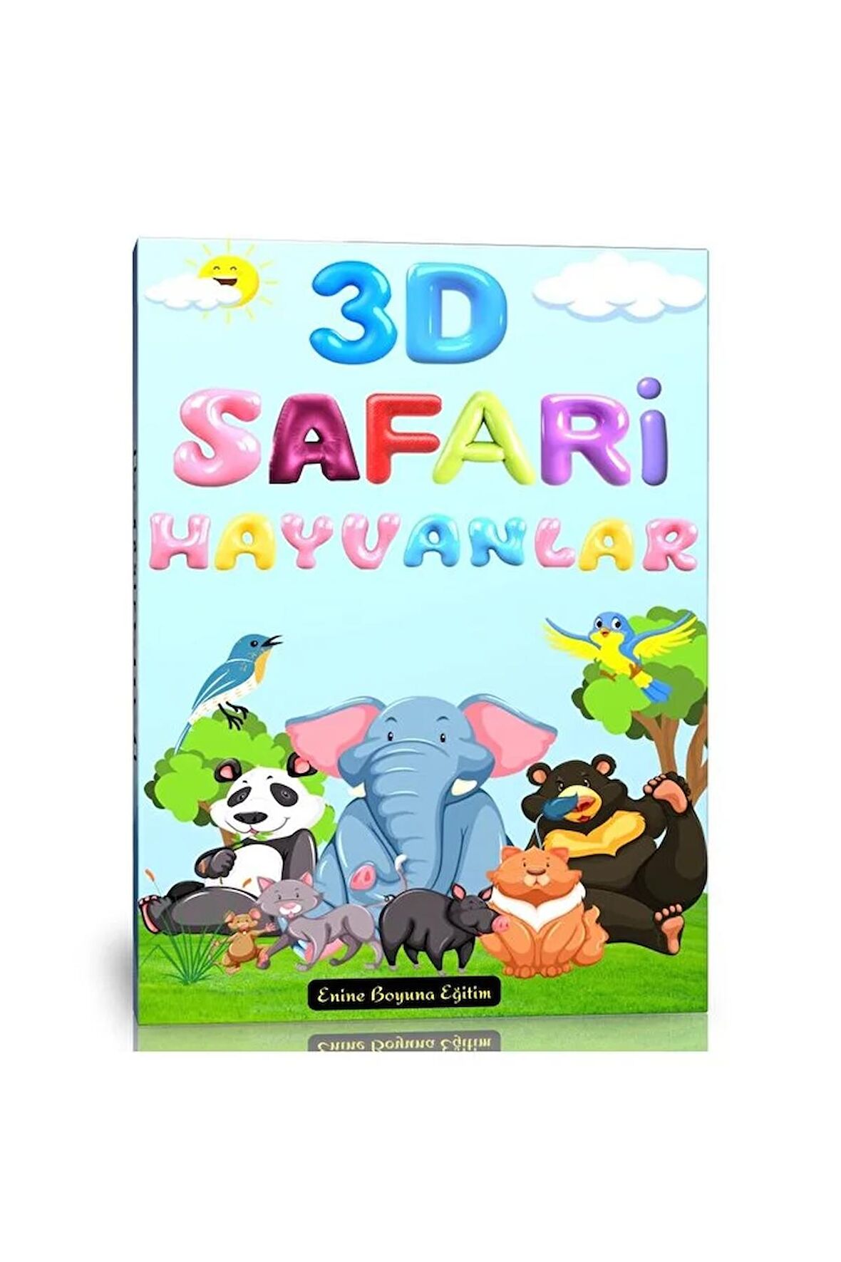 3 Boyutlu Safari Hayvan Boyama Kitabı