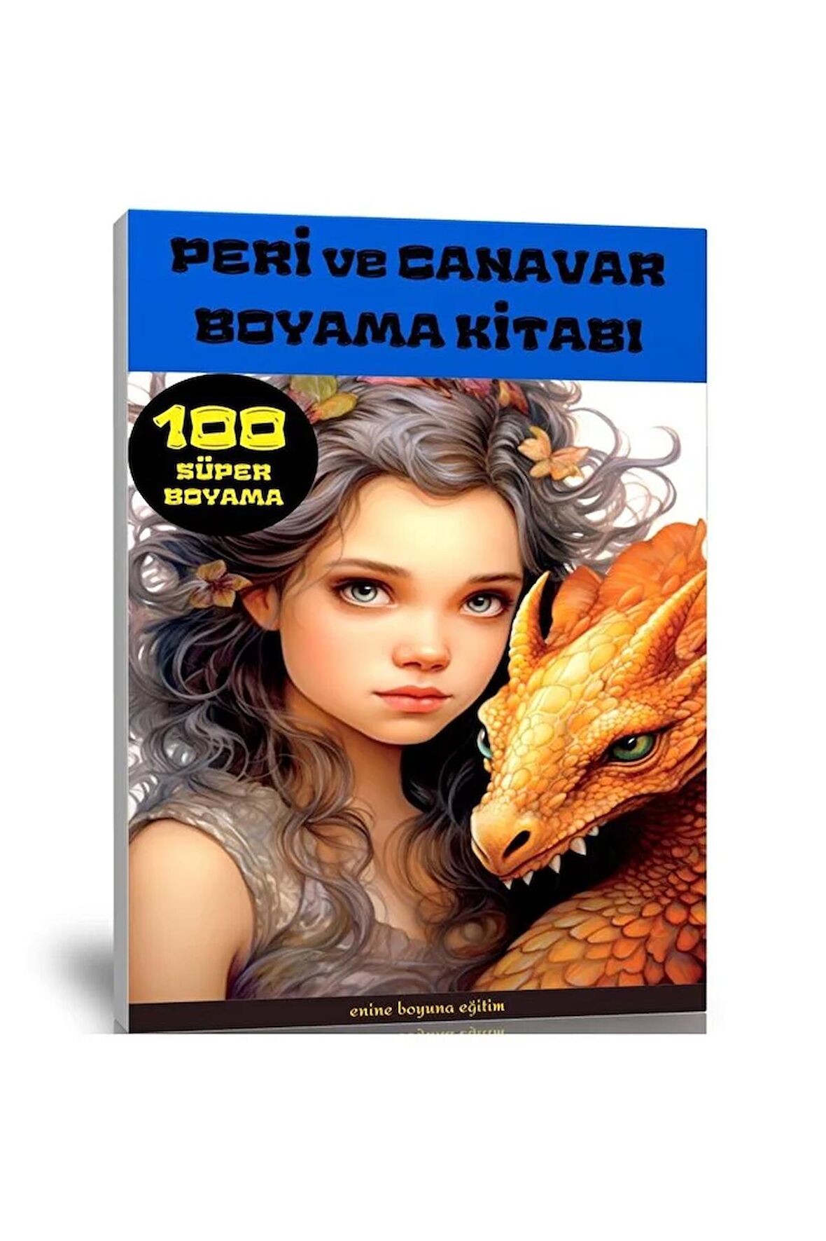 Peri ve Canavar Boyama Kitabı (100 Tam Sayfa)