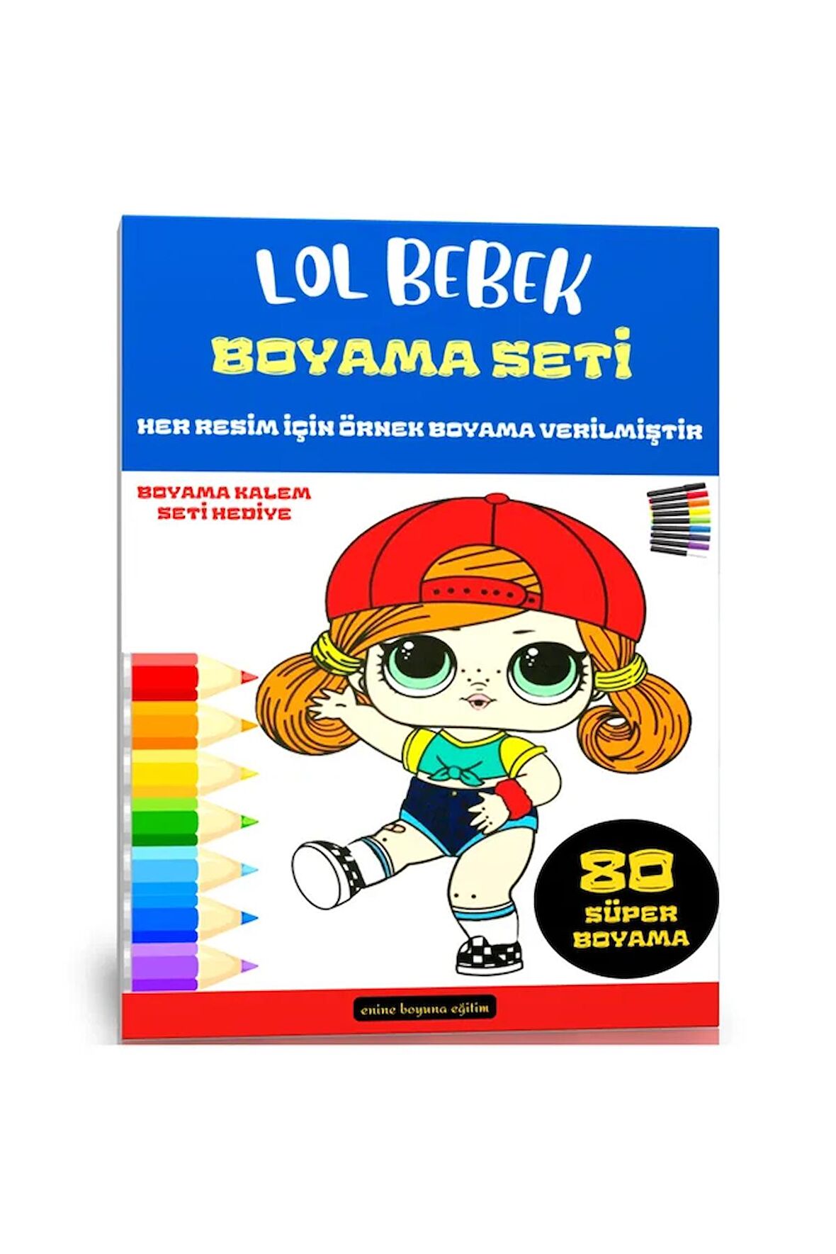 LOL Bebek Boyama Kitap Seti (80 Süper Boyama Kalem )