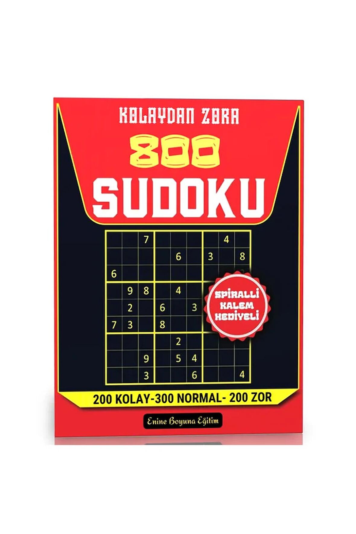 Kolaydan ZORA 800 Sudoku Spiralli Büyük BOY Kitabı (Cevaplarıyla)