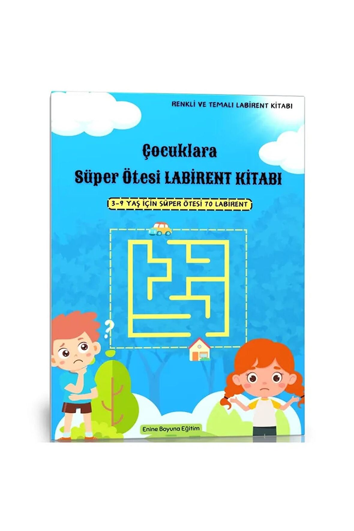 Çocuklara Süper Ötesi Labirent Bulmaca Kitabı (3-9 Yaş)