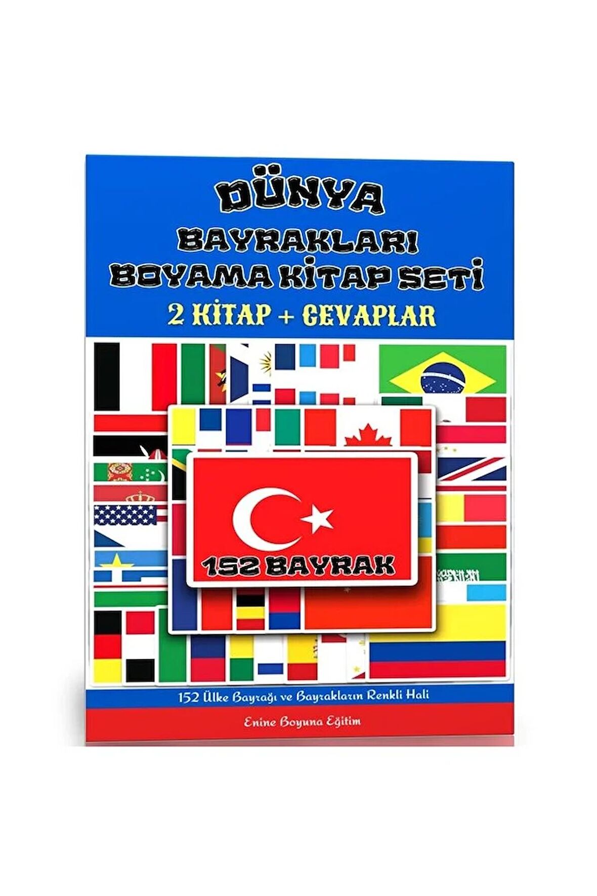 Dünya Bayrakları Boyama Kitap Seti (2 Kitap)