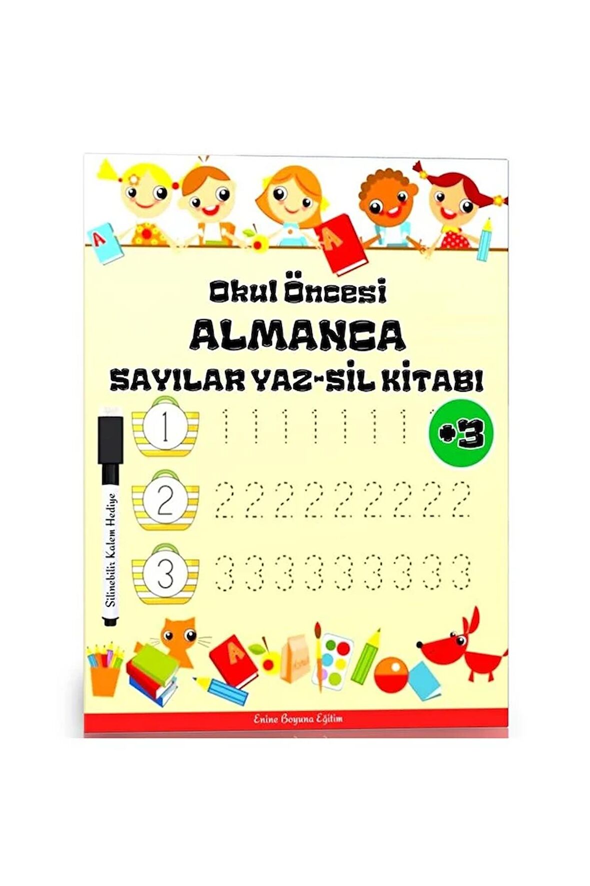 Okul Öncesi ALMANCA Sayılar YAZ-SİL Kitabı