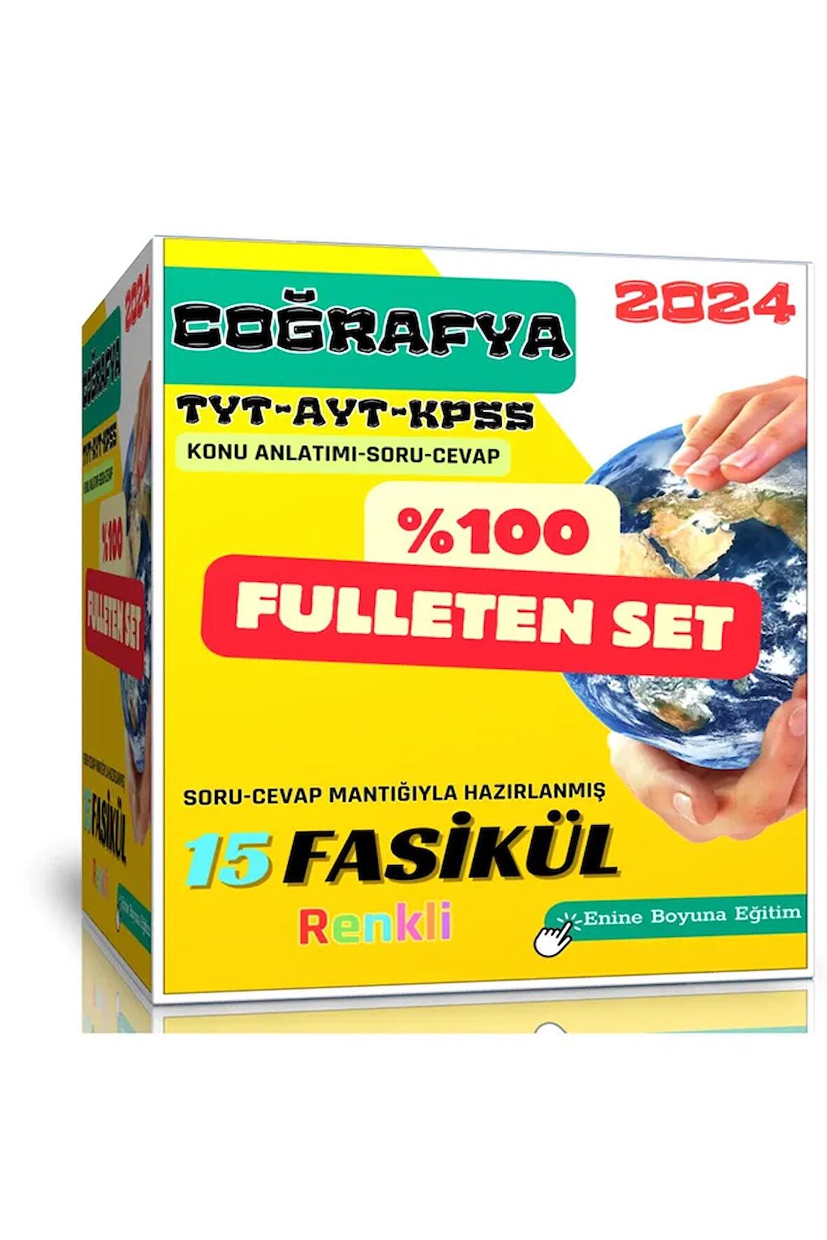 Coğrafya Fulleten Eğitim Seti (TYT-AYT-KPSS) – Renkli