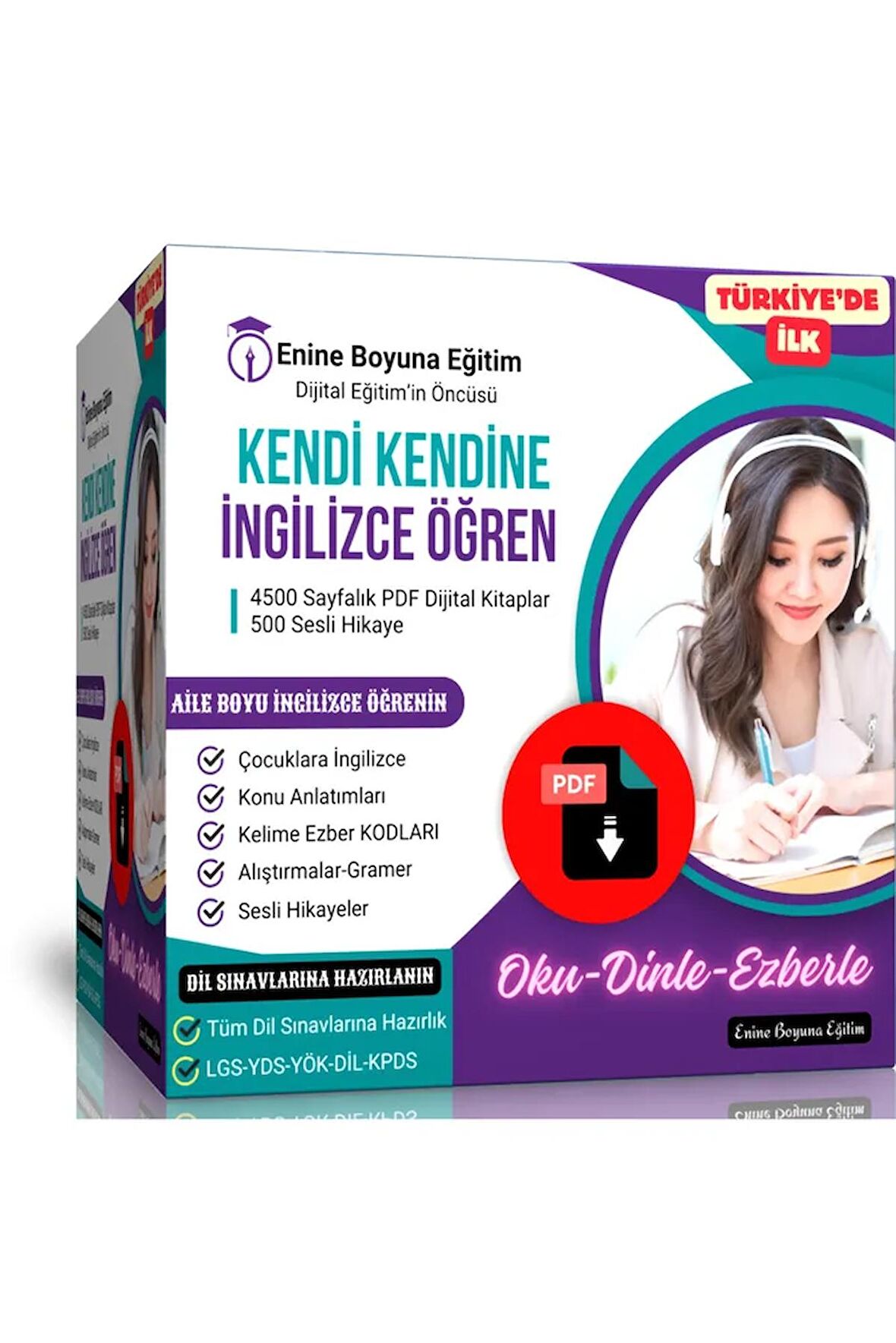 Kendi Kendine İNGİLİZCE Öğreten Eğitim Seti (4500 Sayfalık DEV Arşiv)