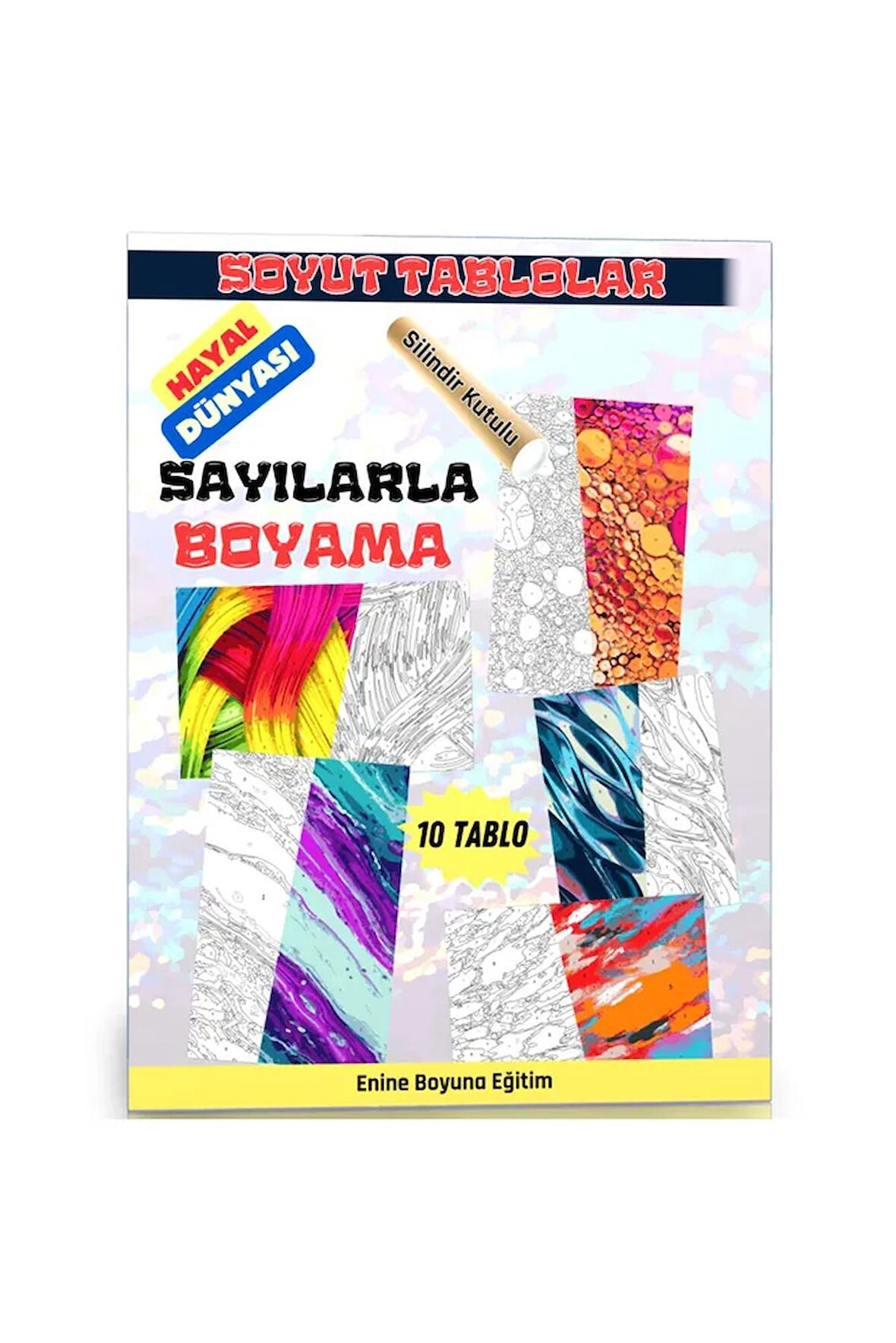 Sayılarla Boyama Soyut Tablolar Hayal Dünyası (10 Farklı Süper TABLO)