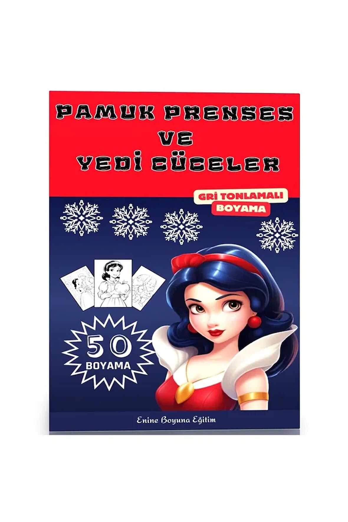 Pamuk Prenses ve Yedi Cüceler BOYAMA Kitabı (50 TAM Sayfa Boyama)