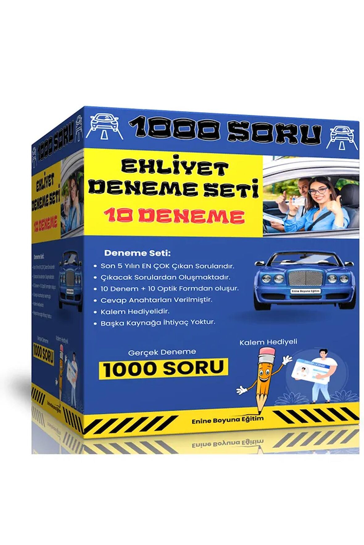 Ehliyet Deneme Seti (10 Deneme – 1000 Soru)