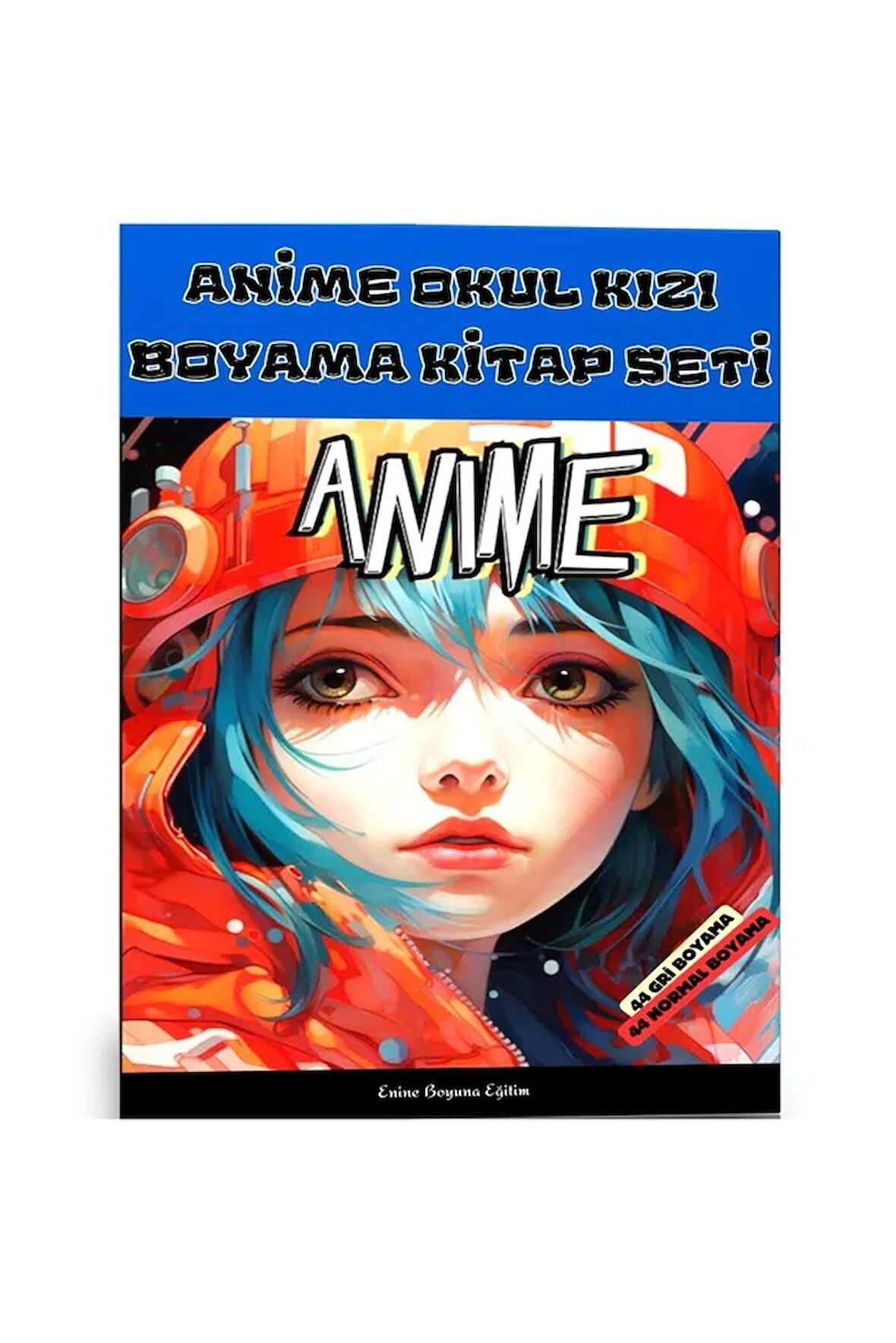 Anime Okul Kızı Boyama Kitap Seti (2 Kitap)