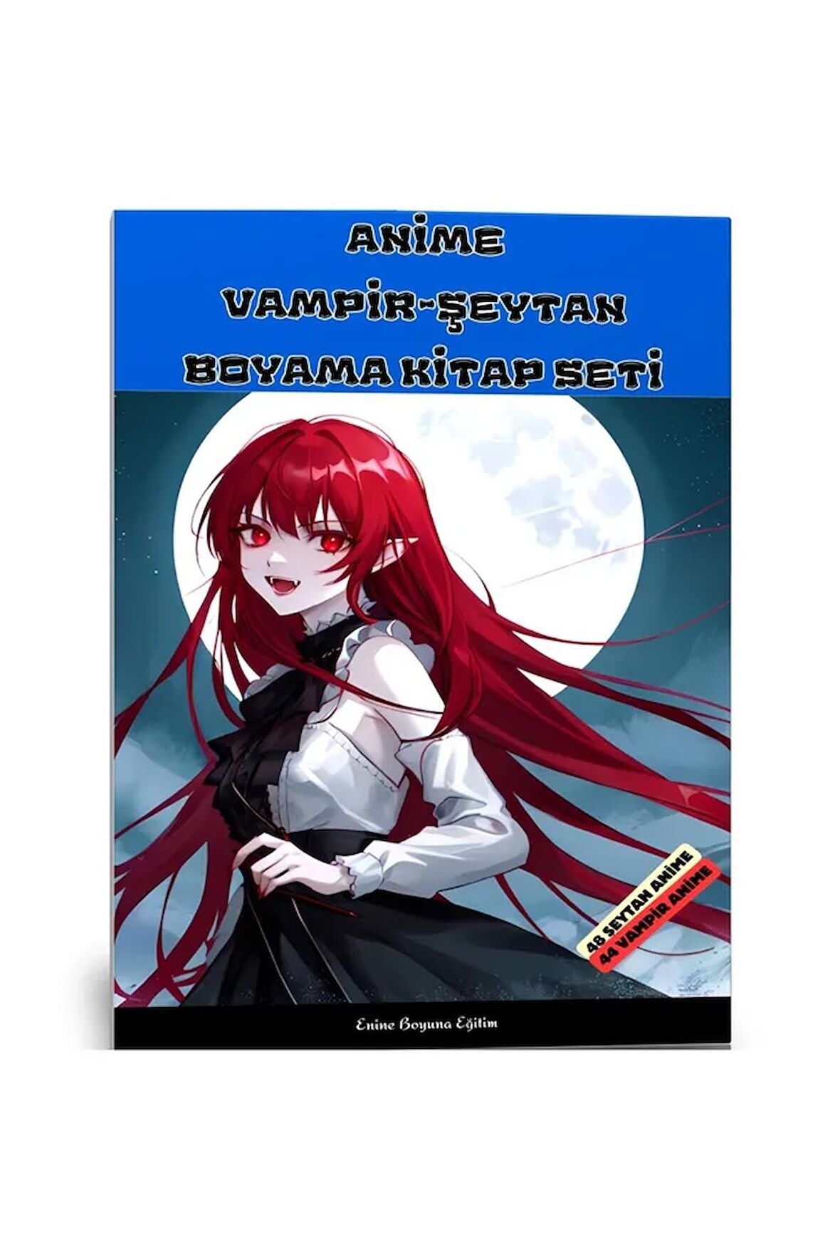 Anime Vampir Kız – Anime Şeytan Kız Boyama Kitabı (2 Kitap)