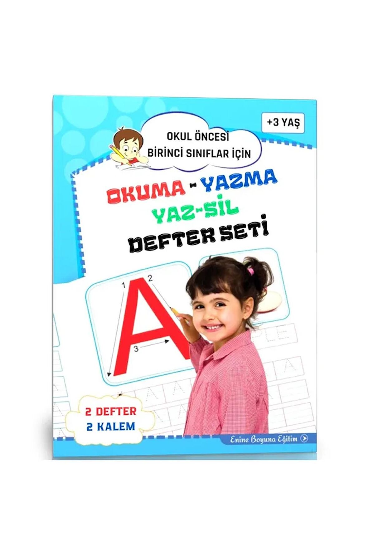 Okuma Yazma YAZ-SİL Defteri (Bitmeyen Defter)