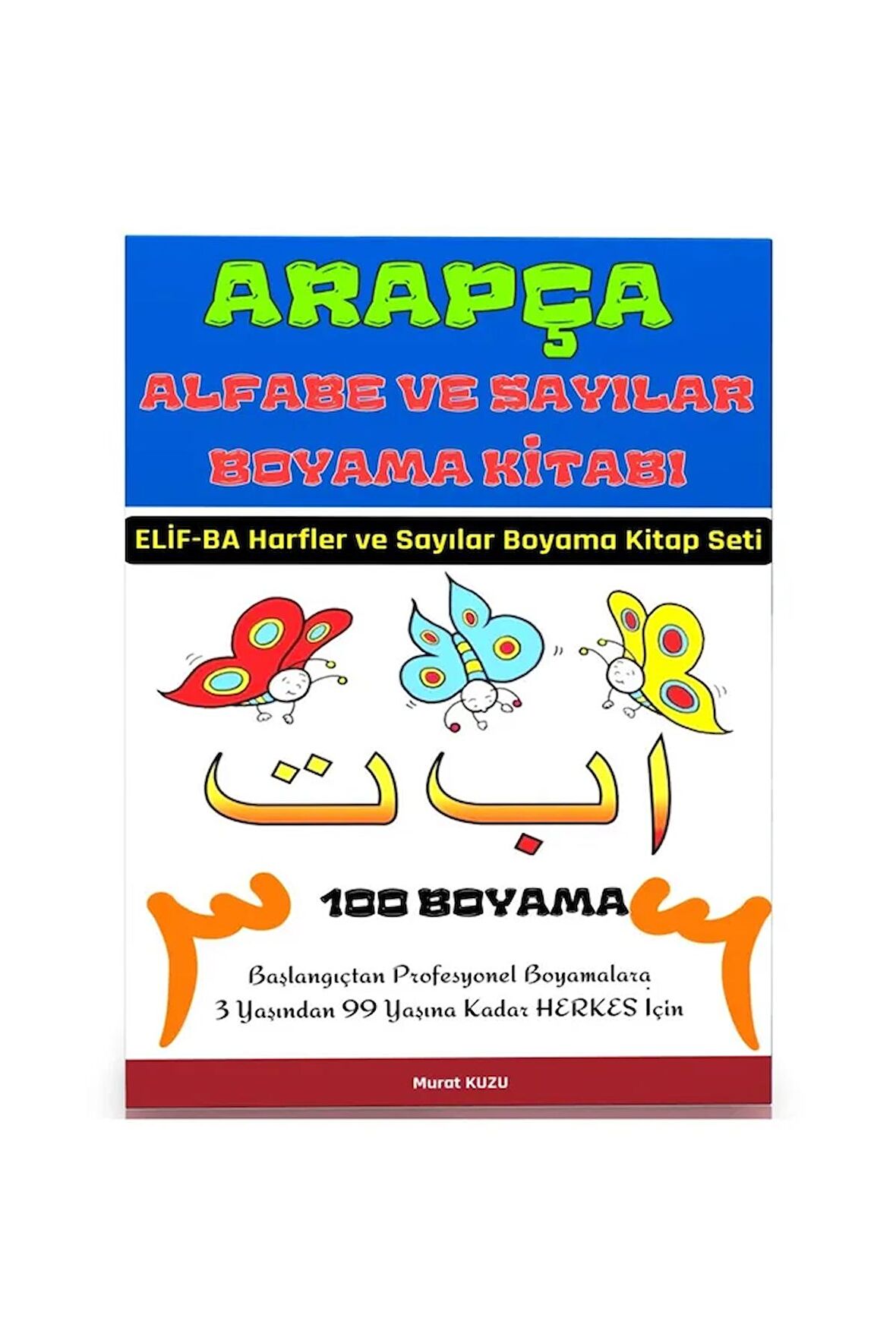 Arapça Alfabe ve Sayılar Boyama Kitabı