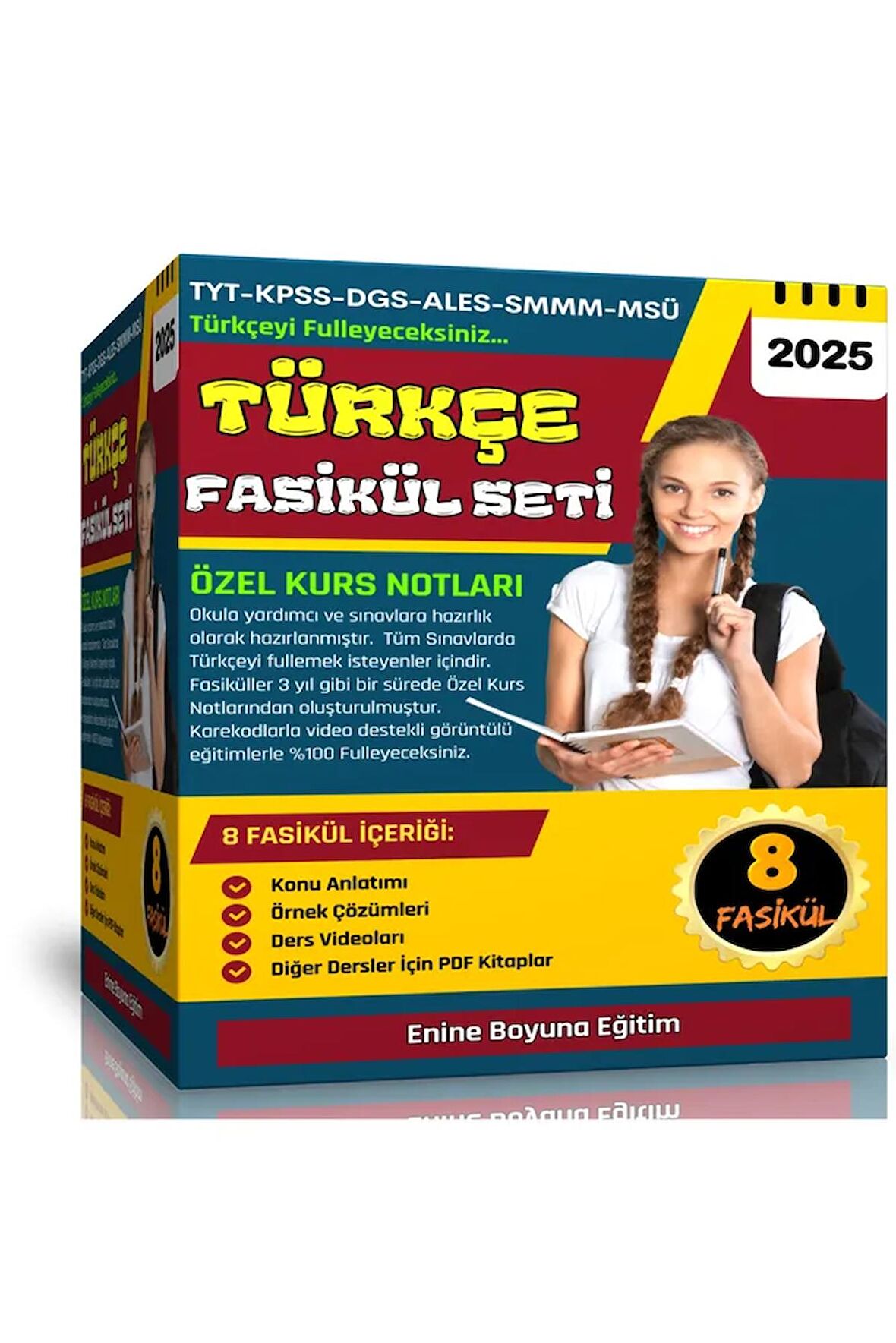 Tüm Sınavlar İçin TÜRKÇE Fasikül Seti (8 Süper Fasikül)