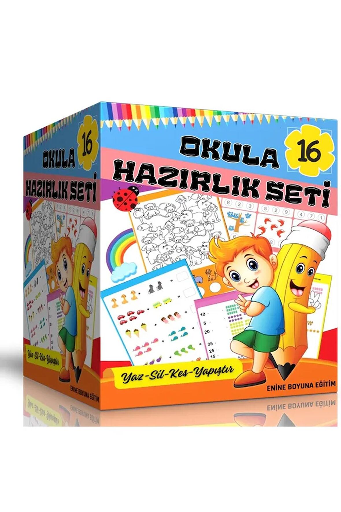 İlkokula Hazırlık Seti (16 Süper Kitap)