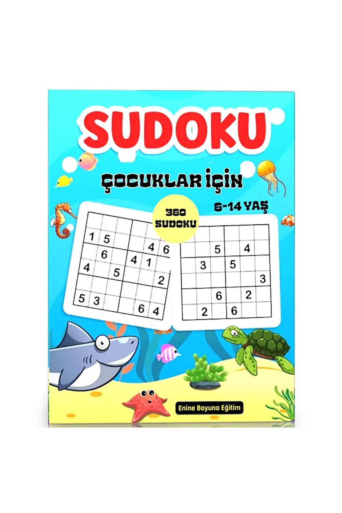 Çocuklar İçin 6x6 Sudoku Kitabı (360 Sudoku)