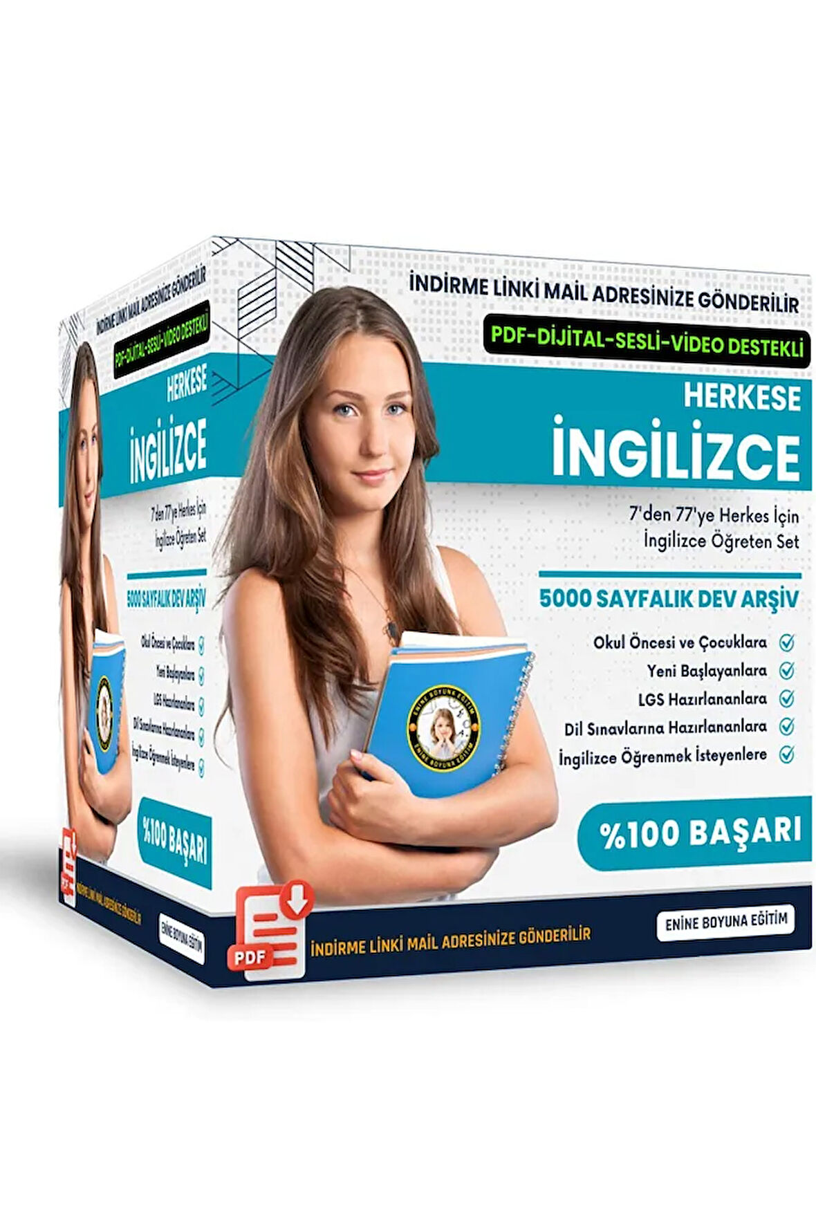Herkese Ingilizce Öğreten Eğitim Seti (5000 SAYFA)