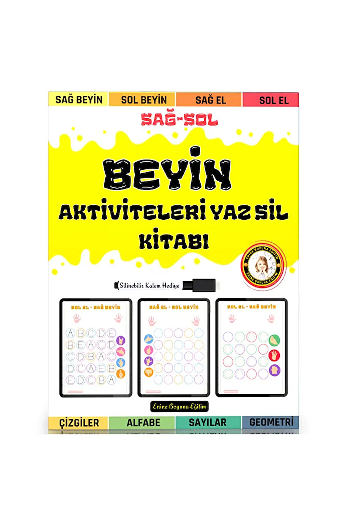 Sağ-SOL Beyin Aktiviteleri YAZ-SİL Kitabı