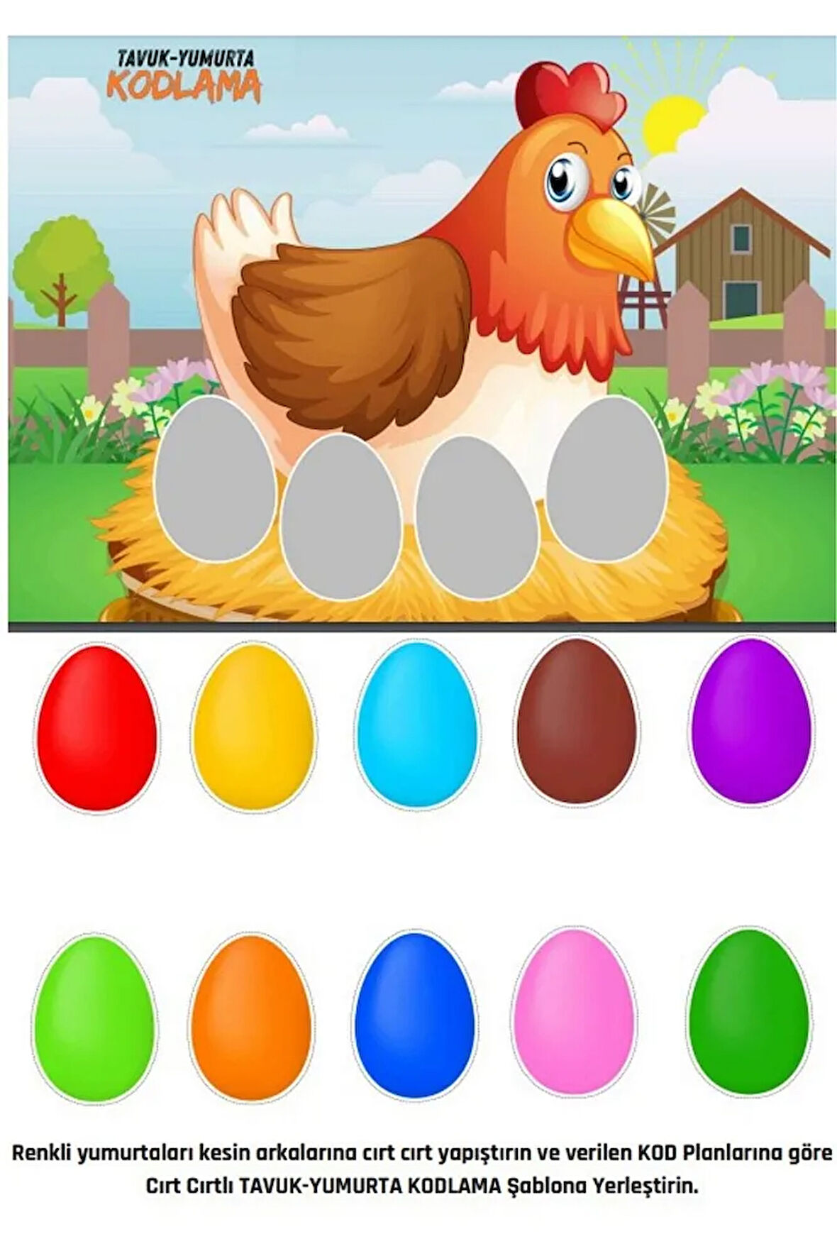 Okul Öncesi KODLAMA Eğitim (Tavuk-Yumurta)