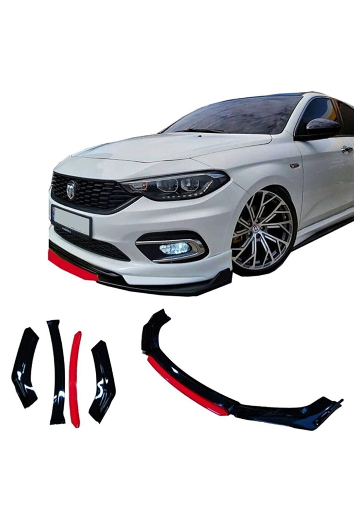 Fiat Egea Ön Lip 4 Parça Tampon Eki Fiat Egea Karlık Model Lip