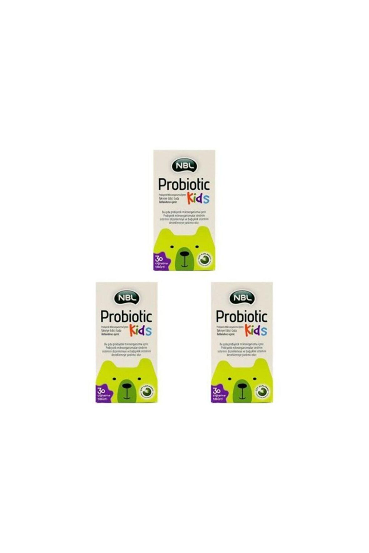 NBL Probiotic Kids 30 Çiğneme Tableti X 3 Adet