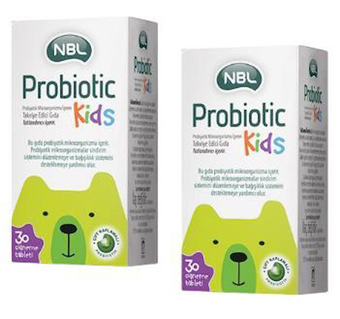 NBL Probiotic Kids 30 Çiğneme Tableti 2'li