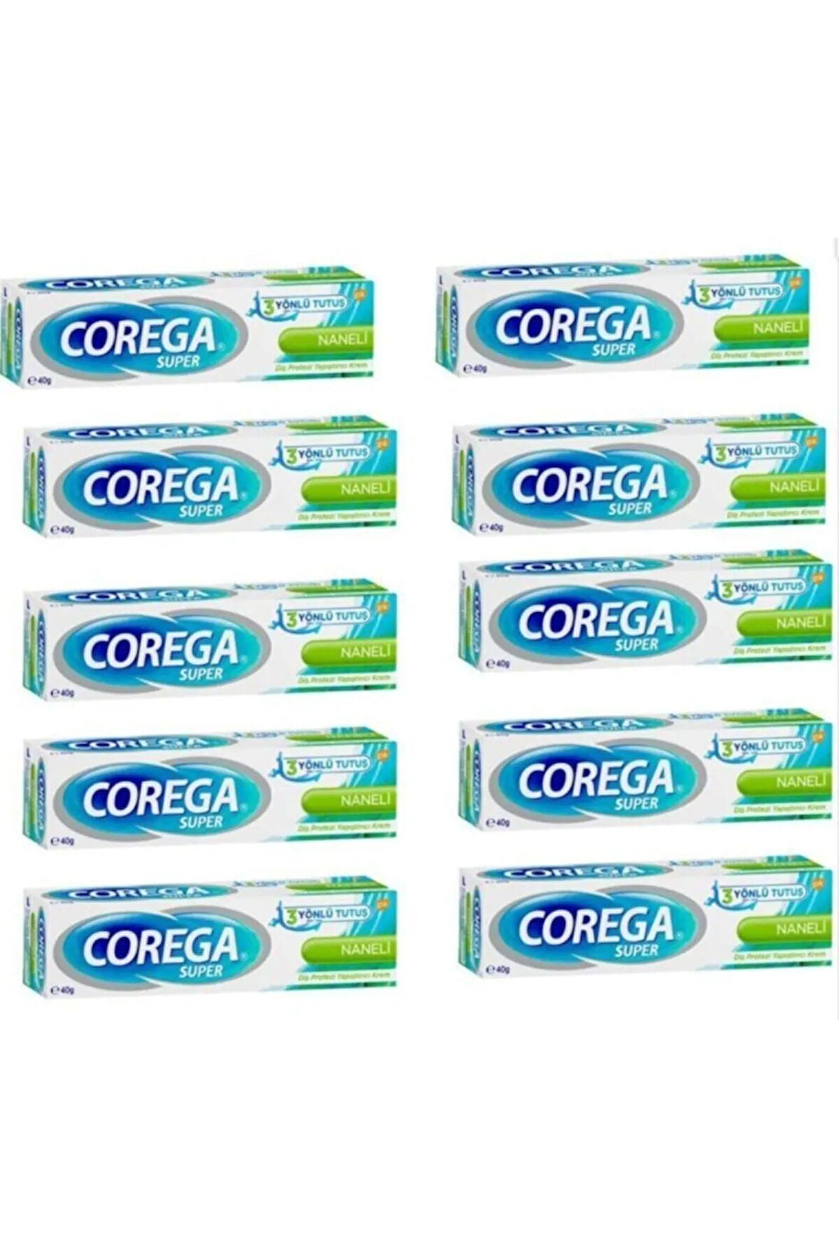Süper Diş Protezi Yapıştırıcı Naneli Krem 40 gr 12 Adet
