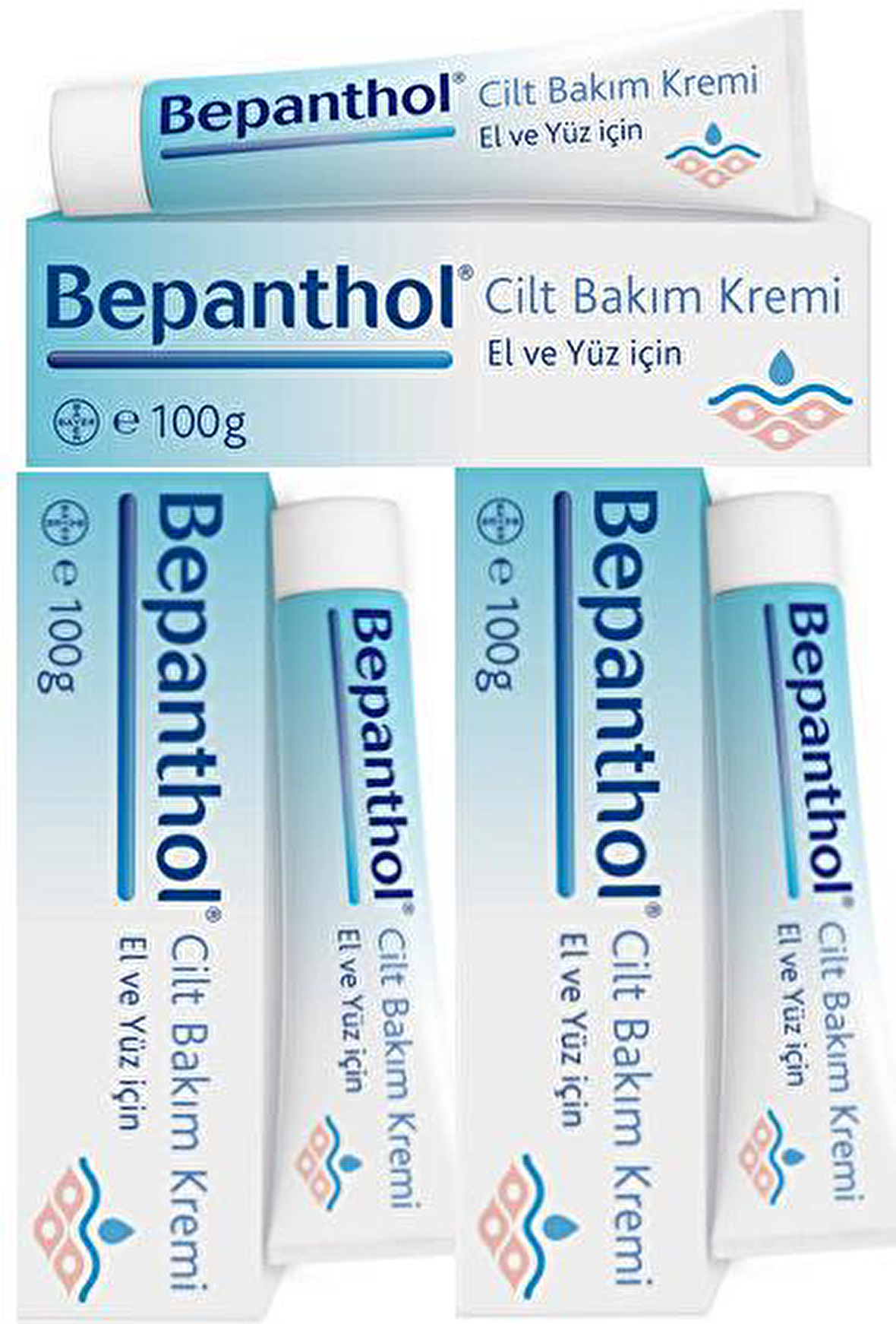 Bepanthol El Ve Yüz İçin Nemlendirici Cilt Bakım Kremi 100 Gr x 3 Adet