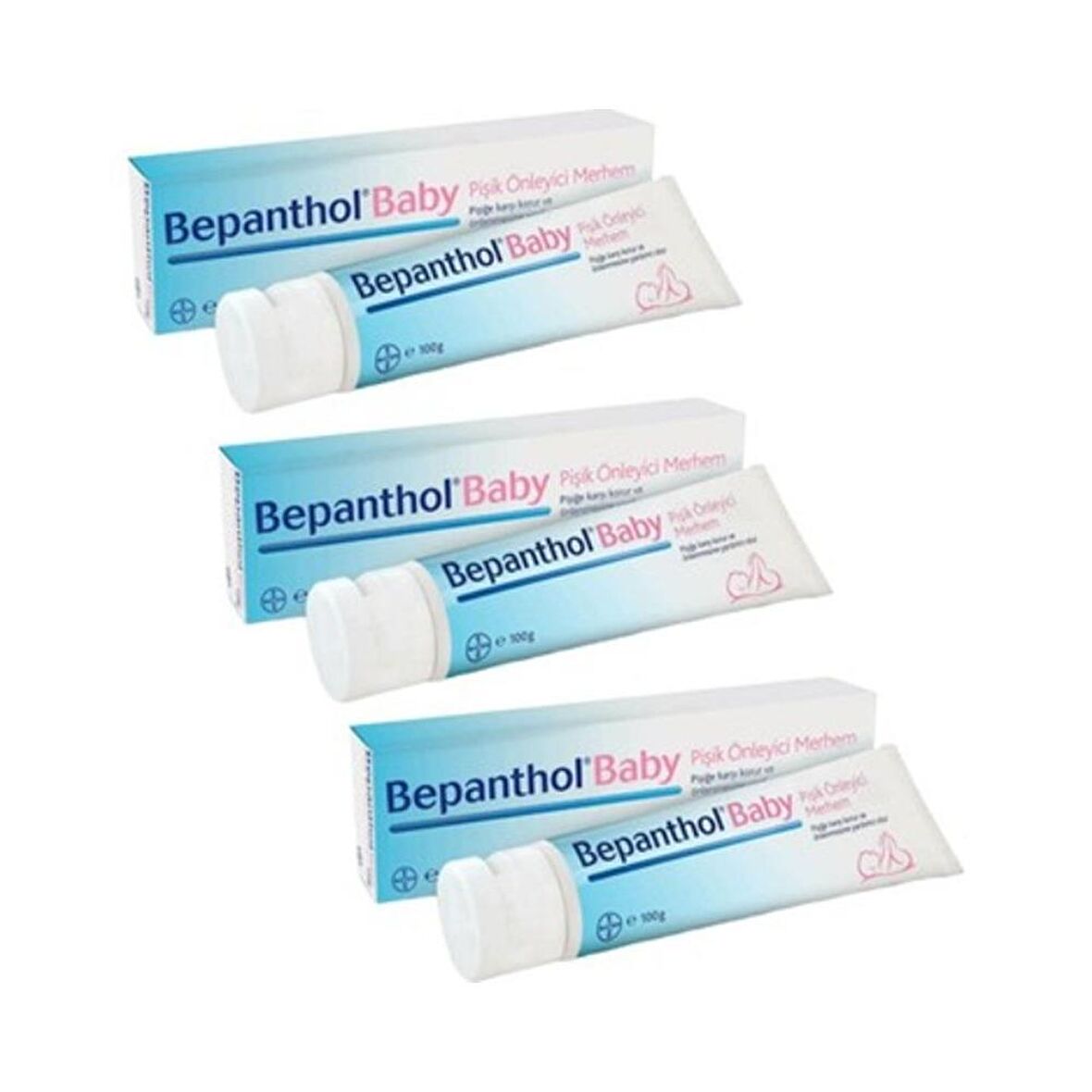 Bepanthol Baby Pişik Önleyici Krem 100 gr 3'lü Set