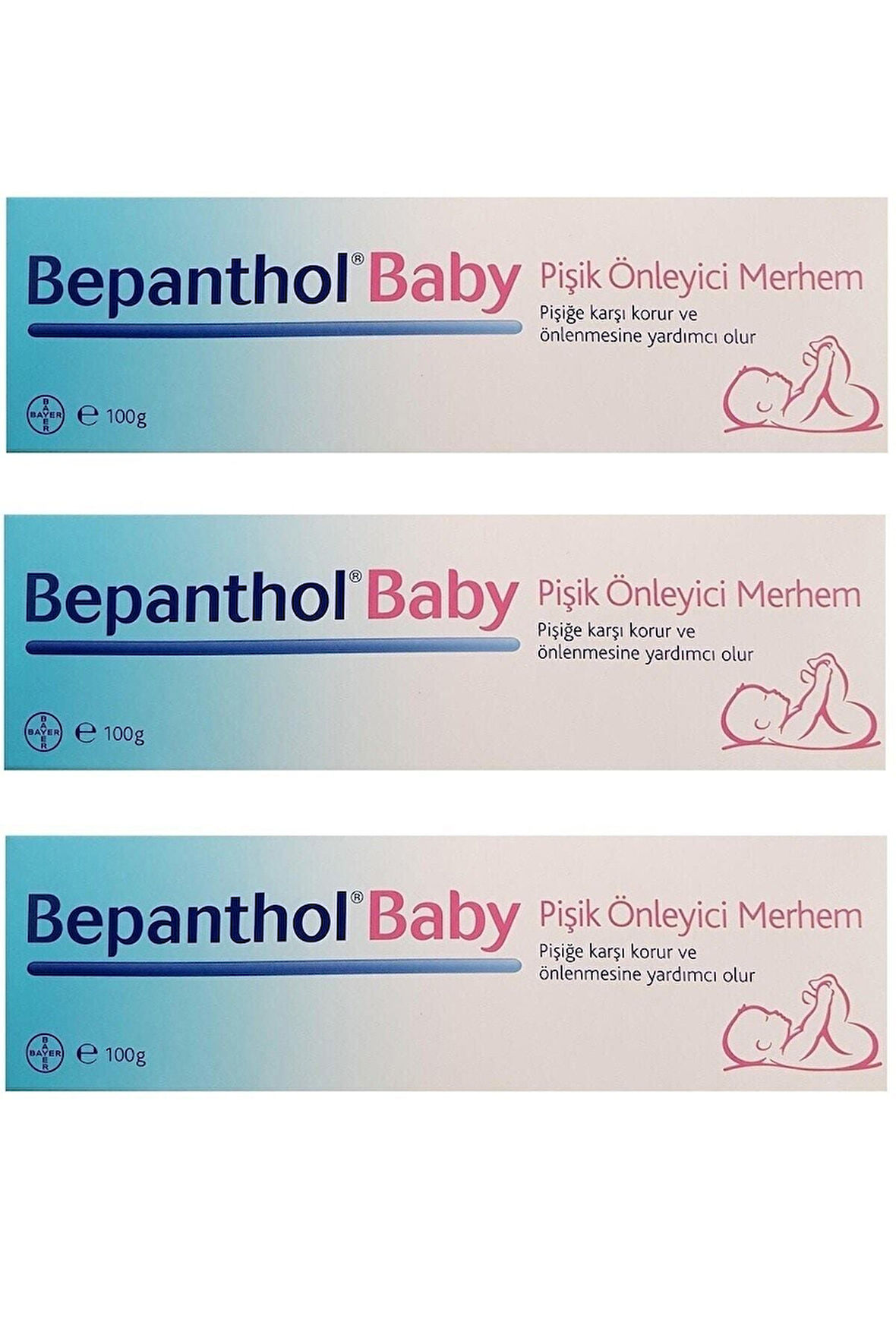 Bepanthol Baby Pişik Kremi 100 gr Pişik Önleyici 3adet