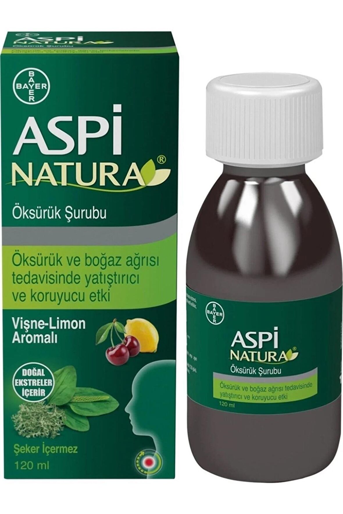 Aspinatura Öksürük Şurubu Vişne & Limon Aromalı 120 ml