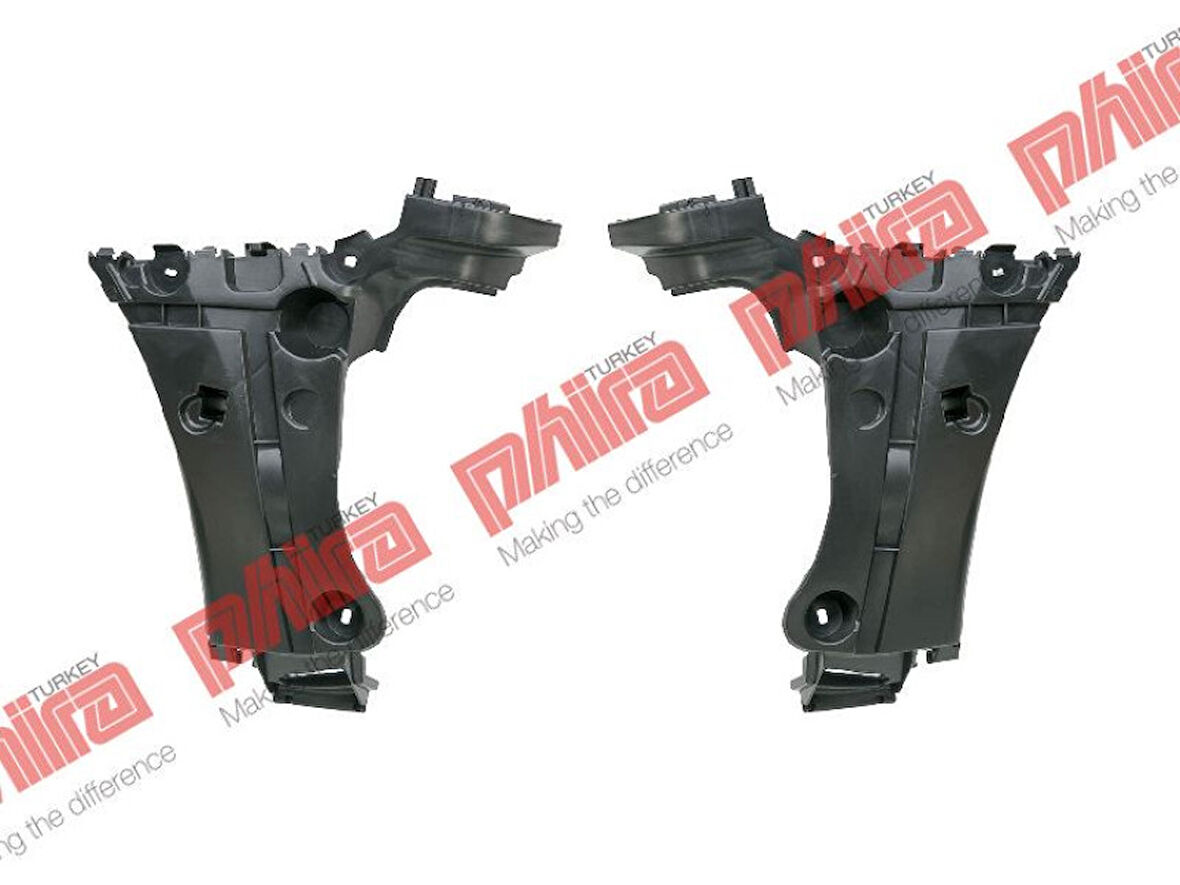 Renault Tampon Baglantı Braketi Arka Sol / Sag Takım Plastık Kangoo III 08> - Phira Kn-08430