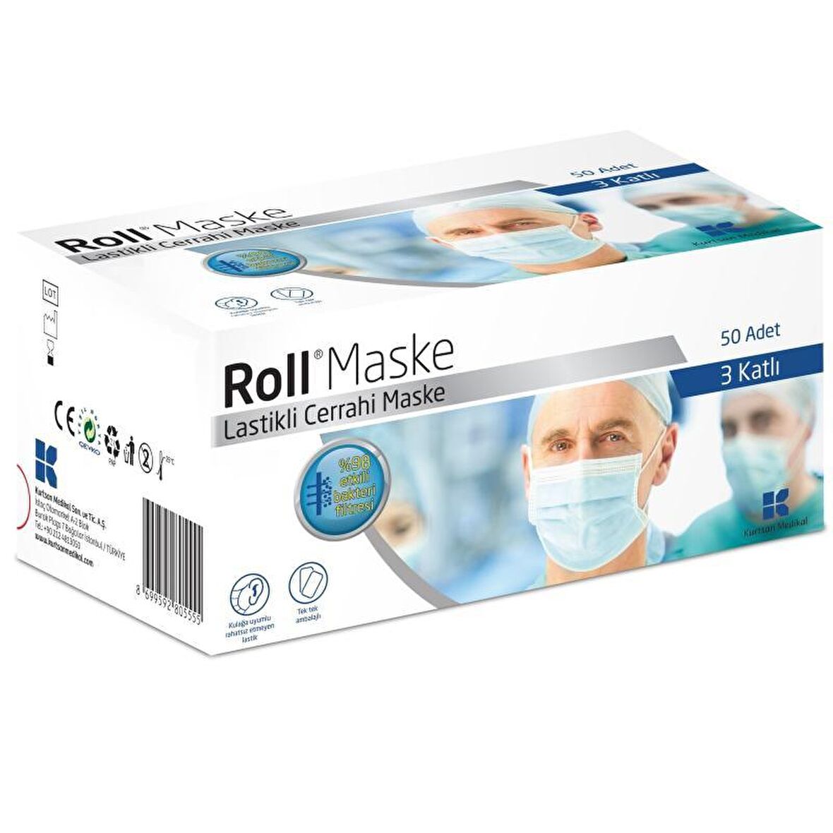 Roll Maske Tekli Zarf / 50'li