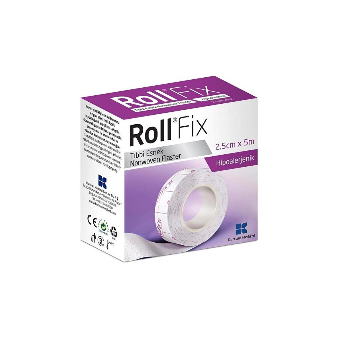 ROLLFIX TIBBI FLASTER 2.50cm.x 5mt.