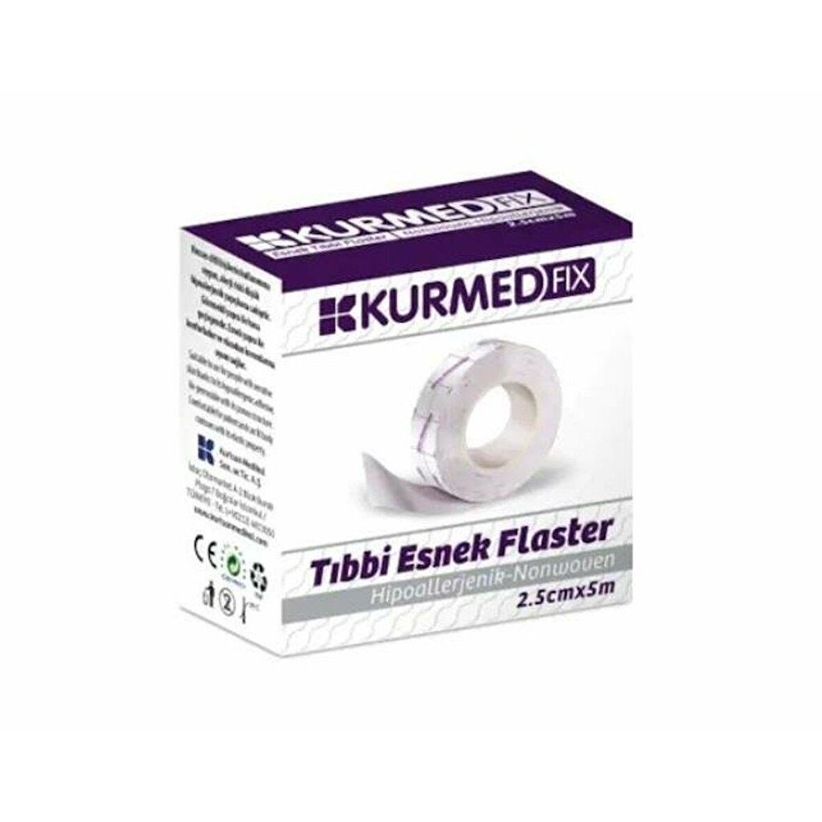 KURMED FIX ESNEK TIBBI FLASTER 2.5cm.x 5mt.