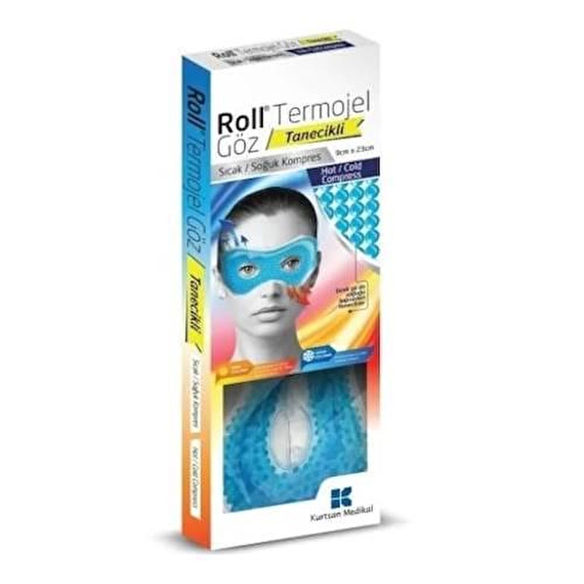 Roll Sıcak Soğuk Termojel Göz Tanecikli Kompres 9cm x 23cm