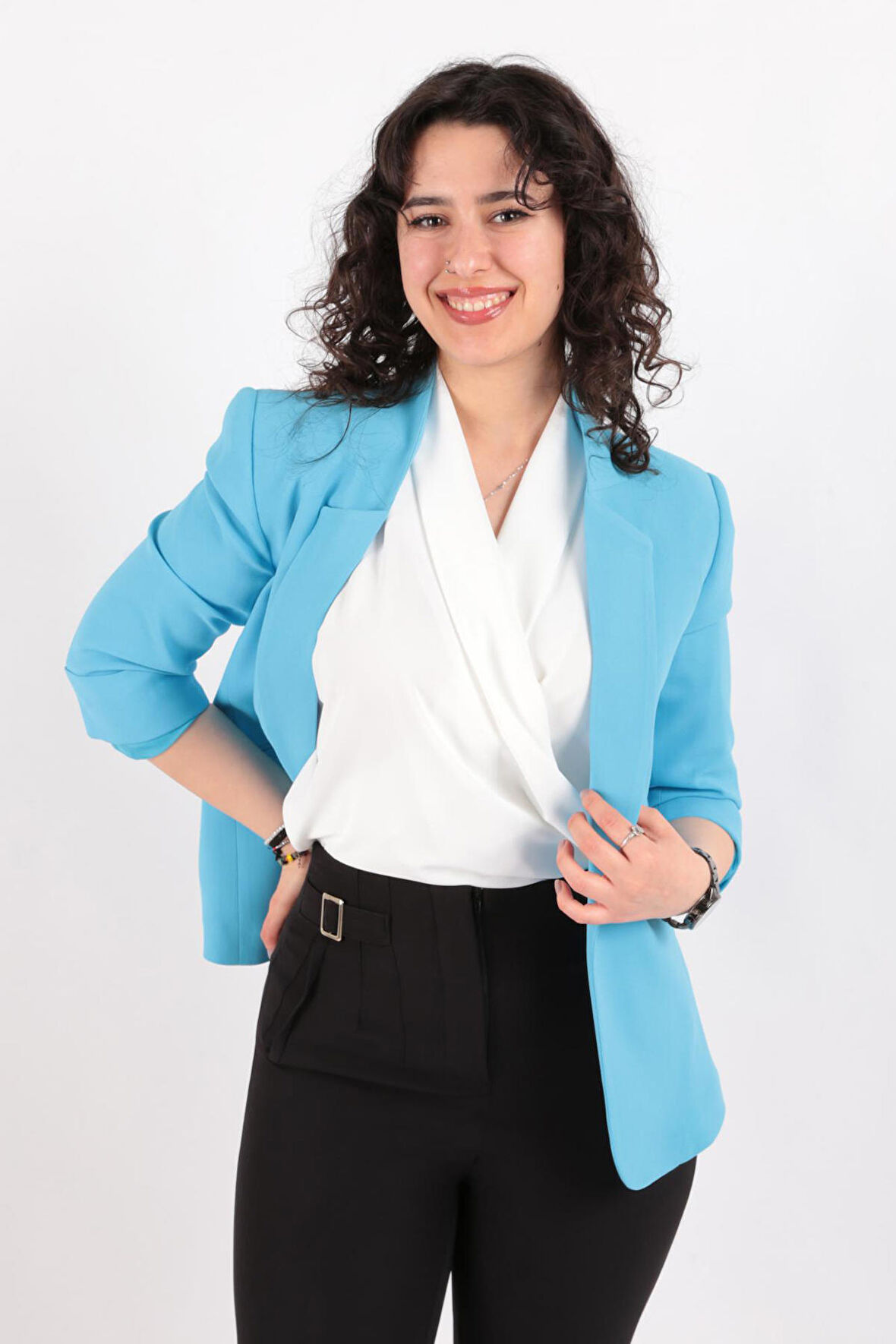 Ayhan 90179 Kadın Blazer Ceket