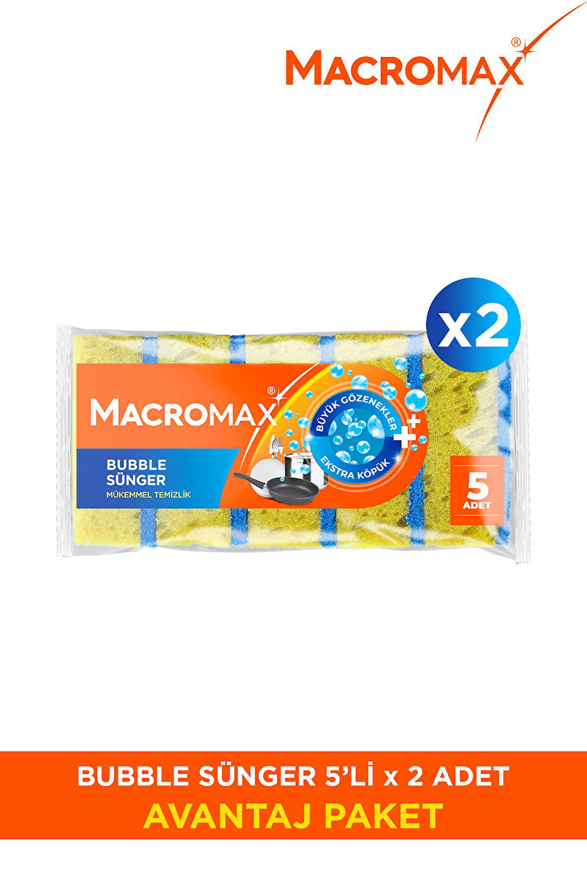 Bubble Sünger - 10'Lu Paket
