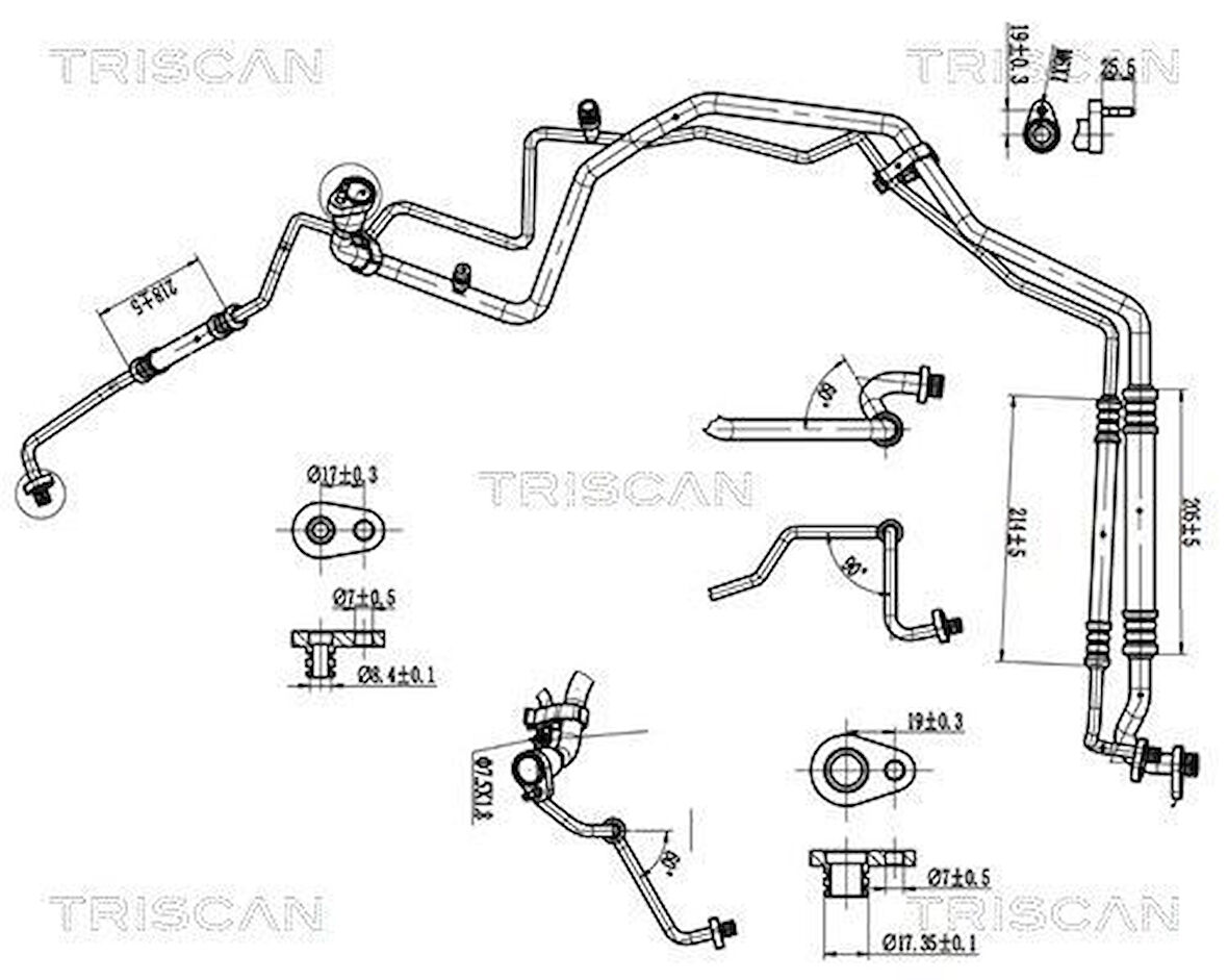 Opel Klima Borusu - Klima Borusu - 9831702180