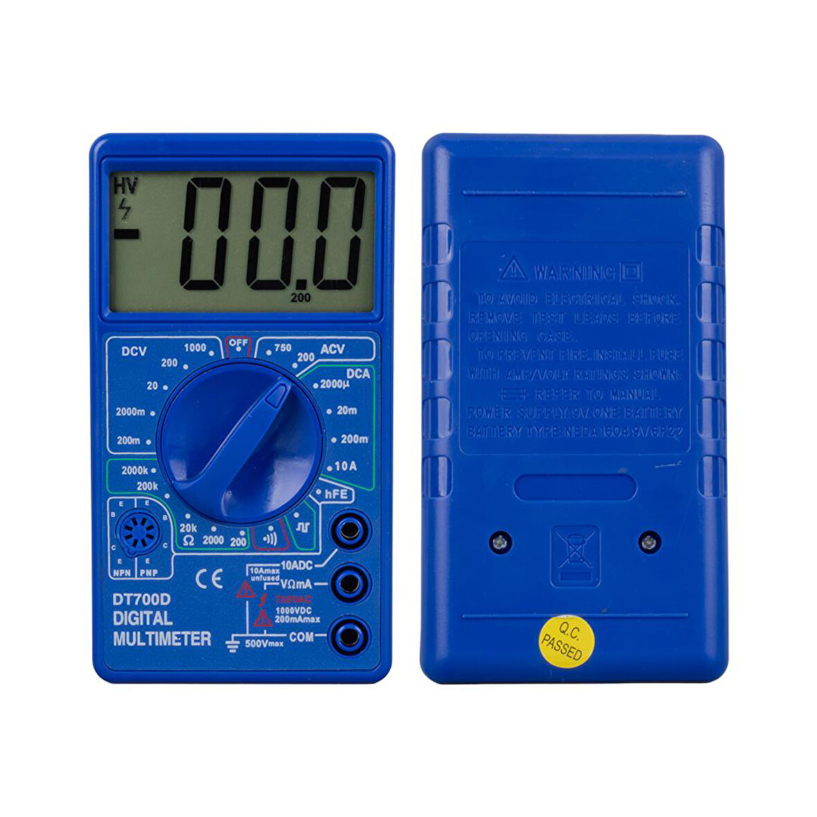 Ayt Powermaster DT700D Jumbo Display Dijital Multimetre Ölçü Aleti Dc Ac Diyot Transistör Ölçebilir