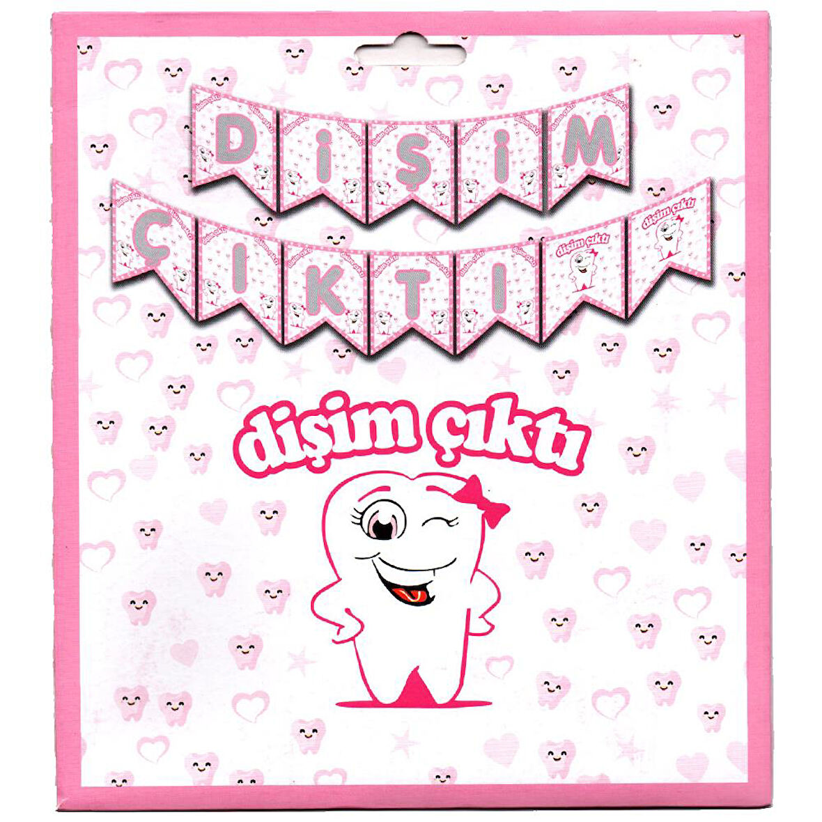 Dişim Çıktı Banner - Pembe