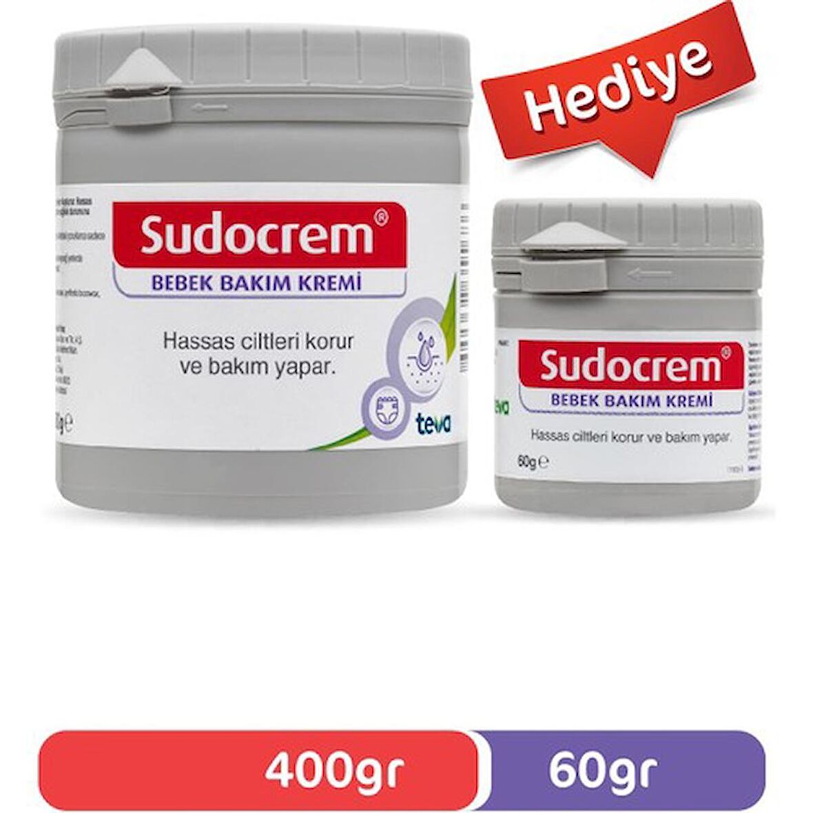 Sudocrem Pişik Kremi ve Bebek Bakım Kremi 400 gr + 60 gr