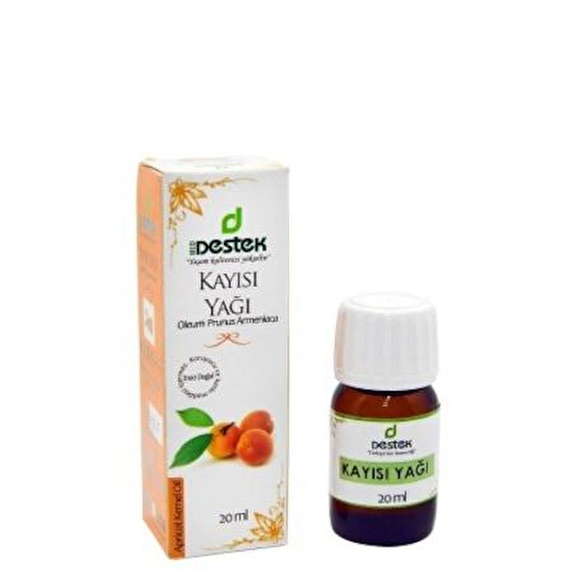 Destek Kayısı Çekirdeği Yağı 20 ml Soğuk Pres