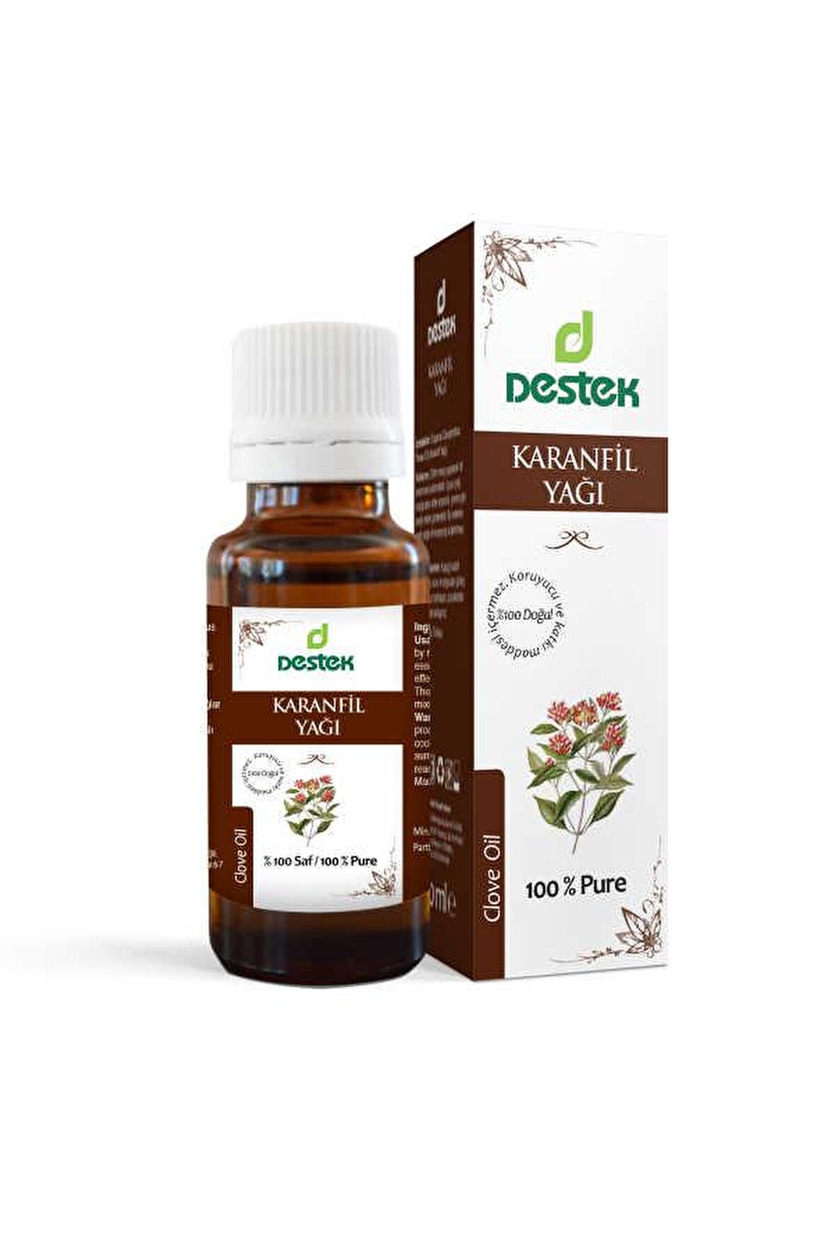 Karanfil Yağı (Distile) 20 ml - %100 Saf