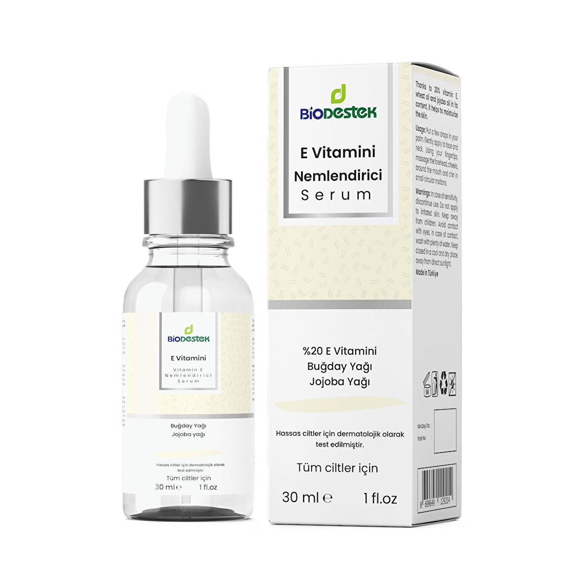 BİODESTEK E VİTAMİNİ NEMLENDİRİCİ SERUM 30 ML