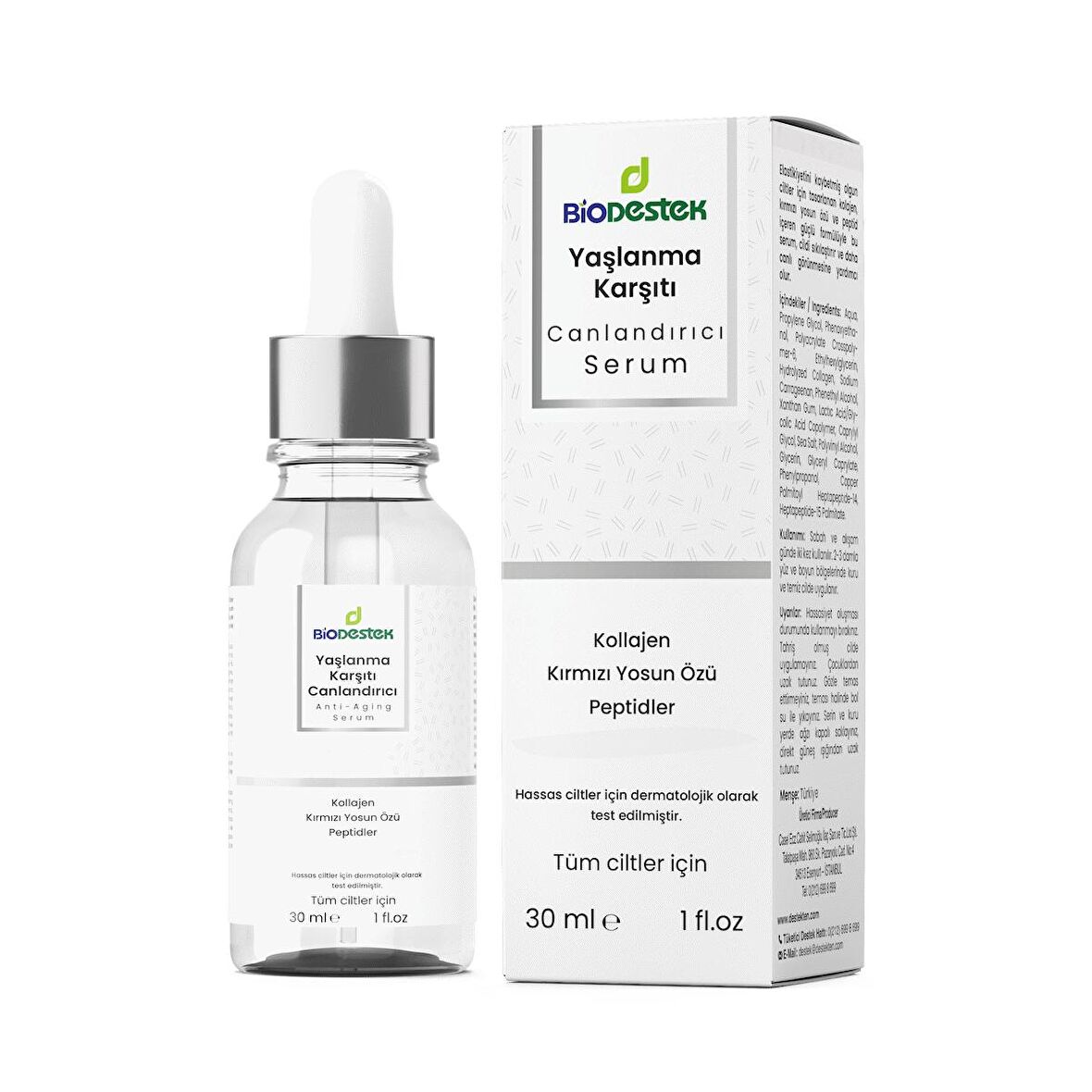 BİODESTEK YAŞLANMA KARŞITI CANLANDIRICI SERUM 30 ML